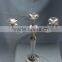 3 Lites centerpiece silver candelabra