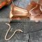 Copper Rain Chain With Flower Design Cup For Garden Decor And Gutter