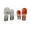 Universal glass auto lighting 12V 3W 10W high brightest motorcycle T13 T10 halogen indicator light bulbs