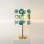 Agate hotel table lamp with eletric port table lamp marbel golden table lamp