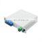 Offer sc/upc or sc/apc for choose, mini plc 1x4  plc steel box splitter 4 ouput-end model