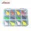 Factory price 12pcs/box Mixed Colors3g  copper Fishing Lure Set Spoon Metal Lure Kit Hard Bait Fresh Water Bass lures
