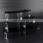 Clear Acrylic 3 Tier Half Moon Shelf Unit Table Top Retail Display Riser Spice Jar Rack