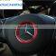 Aluminum Chrome Steering Wheel Ring Trim For Mercedes Benz CLA GLE GLC A B C Class W204 W246 W176 W117 C117 Car-Styling