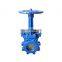 pneumatic control valve 4 inch Cast Steel Pneumatic Operated Soft Seal Knife Gate Valve