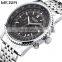 MEGIR Original Men Watch Stainless Steel Quartz Watches Men Top Brand Luxury Clock Men Relogio Masculino 2008