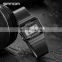 Sanda 6017 2020 Men Electronic Reloj Watch LED Chronograph Stainless Steel Mesh Waterproof Digital Sports Watches