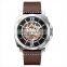 High Quality Gold Stainless Steel Case Back Watches New Launched Genuine Leather Mens Watches Brand Your Own Luxury