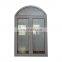 French Round Top  Aluminum Arched Tempered Glass Casement Door