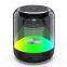 Tragbarer Mini-Drahtlos-Bluetooth-Lautsprecher mit USB-Stereo-Sound, Musikbox mit transparentem RGB-Licht, Bluetooth-Lautsprecher