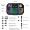 2.4G Dual Mode Handheld Finger Board Backlit Mouse Touchpad Mini BT Keyboard