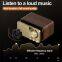 Wooden Bluetooth wireless speaker retro classic Soundbox Stereo Surround Super Bass Subwoofer Aux FM Radio for computer PC