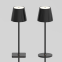 Rechargeable Touch Dimming Portable IP54 Modern Wireless Battery Powered Outdoor Dining LED Brown Table Lamp