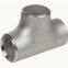 Stainless Steel Sanitary Welded Reducing Long 12inch Sch40 Straight Pipe Fittings Equal Cutback Tee