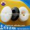 CNC machining white and black UHMWPE roller