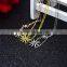 gold layered chain flowers women fashion necklaces