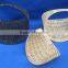 simple style maize basket (painted in dark brown) of 3 set
