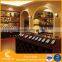 Home livingroom furniture antique polyresin wine display cabinet