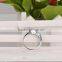 jewelry factory wholesale hot selling new fashion costume jewelry blue topaz rhodium plated silver jewelry ring