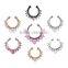 316L Surgical Steel Zircon fake septum / For Women Body Piercing Clip Hoop fake nose ring