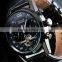 Jaragar Fashion Luxury Leather Material Tourbillon Stainless Steel Material Type Mechanical New Style Men Mens Automatic Watches