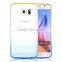 Plastic mobile phone case for samsung galaxy s6 gradient colors transparent tpu case cover