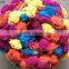 Hat Fashion ladder fancy yarn ball handknitting pom yarn