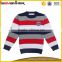 2016 new fashionable custom stripe pullover kid sweater design for boys