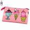 Heat transfer or silk printing mini canvas coin purse, lady wallet