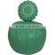 Moroccan leather pouffe handmade sea green pouf ottoman wholesaler