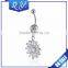 Indian Body Jewlery High Polished Sunflower Shaped Navel Jewelry for Women