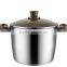 High Quality Stainless Steel Cooking Pot with Induction Bottom