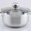 7pcs mirror polish european style stainless steel cookware sets kitchen