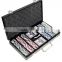 Deluxe Cansino Style Poker Chip Set With Wooden Case/Fat Cat Hold'em Dealer Wooden Quality Poker Chip                        
                                                Quality Choice