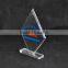 Personality acrylic material award,clear trophy with logo design