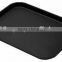 16 * 22 Inch Fiberglass Rectangular Non Slip Black Bar Tray
