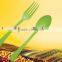 Biodegradable disposable corn starch fork