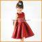 2016 European flower girl dress wine red green children dress princess dress factory direct one generation