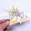 2016 custom made cheap cute animal cattle design kids paper fridge magnets for toys