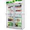 one glass door top mount beverage cooler display showcase