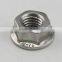 Stainless steel Hexagon nuts with flange DIN6923