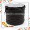 12mm wide 5.5mm thick black braided flat leather cord