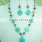 Fashionable promotional jelly plastic stone statement necklace