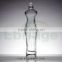 500ml charming body shape vodka glass bottle with screw top