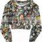 Custom dye sublimation usa crop wholesale camo hoodie sweatshirts