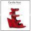 Gladiator design women platforms suede jelly high neck wedge boots sandals for party