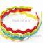 Men Women Unisex colorful Wavy Hair Head Hoop Band Sport Headband Hairband Jewelry