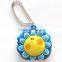 Fashionable sun flower shape design key cover soft key cap for key holder