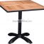Cast aluminum various use dining table table base
