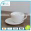 White glaze ceramic ice cream cup with dessert dish for biscuits